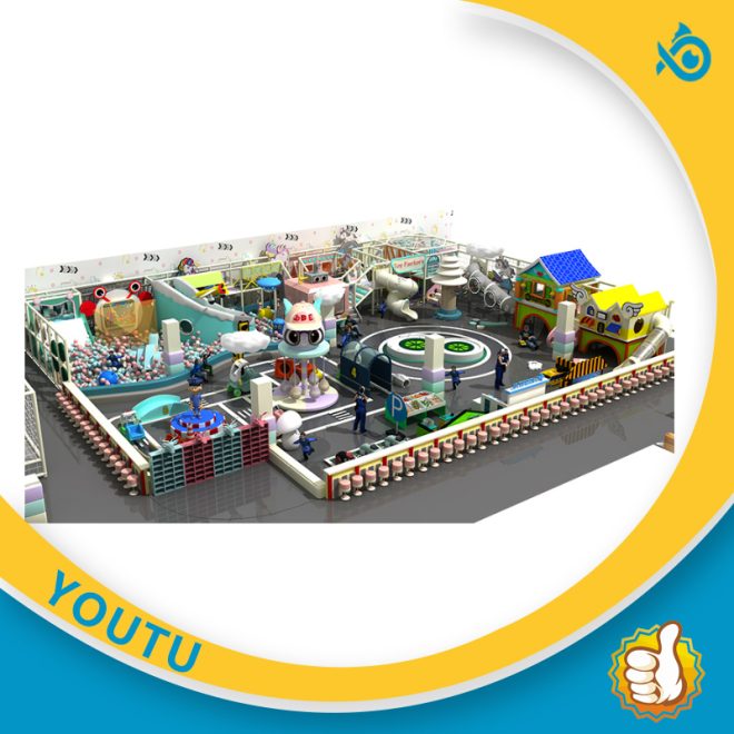 1000 square meter children's playground trampoline naughty castle