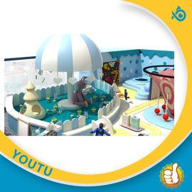 Premium macaron light colored mischievous castle 800 square meters