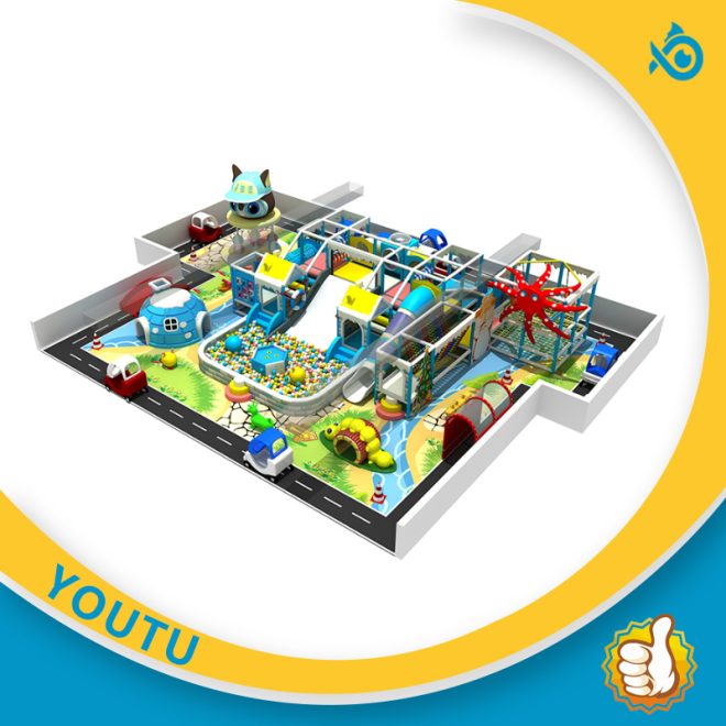 Marine color children's playground supporting equipment