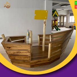 Kids Small Wood Outdoor Pirate Ship Wooden Playground Manufacturer