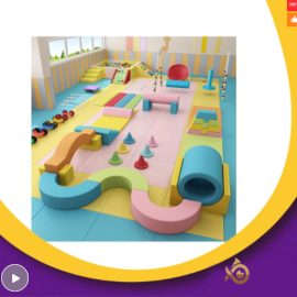 Multiple color soft play equipment running and climbing kids soft play indoor soft play