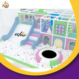 167㎡ Pastel colored indoorAmusement Park Equipment in A Fresh And Delicate Style for All ages