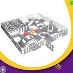 Soft Play Package Kids Grey Style Inflatable Castle Slide Indoor Equipment Set