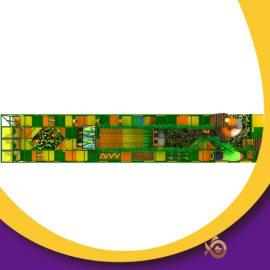 Kids And Toddler Naughty Castle Forest Style Green Big Playground Indoor Equipment Soft Play Playground For Sale