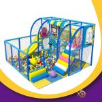 Blue Naughty Castle Kids And Toddler 5*5M Small Playground Indoor Equipment Soft Play Playground For Sale - Bild 2