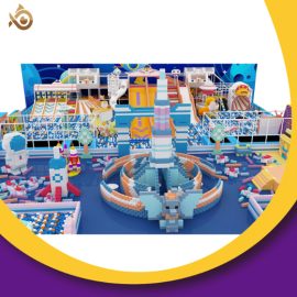 1105㎡A Commercial Children’sAmusement Park with A Science Fiction Theme of Spaceships in The Sky