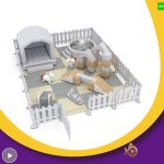Soft Play Package Kids Grey Style Inflatable Castle Slide Indoor Equipment Set - Image 3