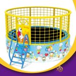 Peafowl shape mall size kids indoor trampoline park for home - Image 4