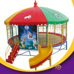 With safety enclosure commercial 14 kids trampoline tent - Imagen 4