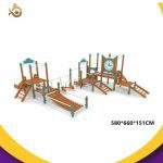 Kids Kindergarten Indoor Wooden Playground Sensory Fitness Equipment - immagine 4