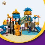 Outdoor Kids Spiral Tube Slide And Swing Set Playground - Bild 4