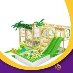 Forest style Kids And Toddler Naughty Castle Green Playground Indoor Equipment Soft Play Playground For Sale