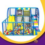 Blue Naughty Castle Kids And Toddler 5*5M Small Playground Indoor Equipment Soft Play Playground For Sale