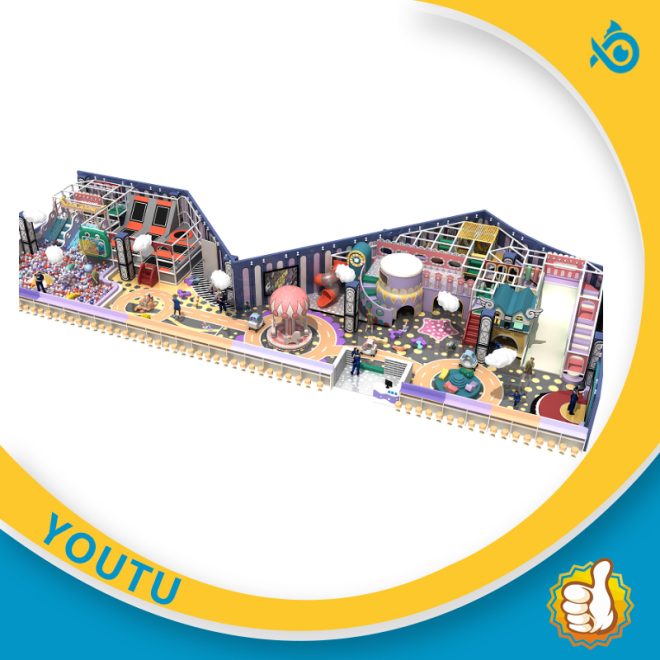 500 square meter children's playground trampoline naughty castle - Image 4