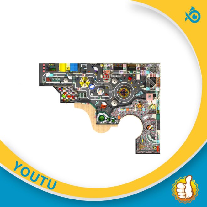 1200 square meter children's playground trampoline naughty castle - Image 4