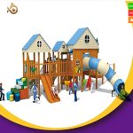 Hot Sale Kid Playground Outdoor Equipment, Commercial Playground Kids Outdoor Playground Wood - immagine 5