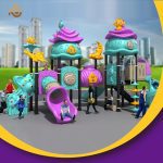 Outdoor Kids Spiral Tube Slide And Swing Set Playground - Bild 5