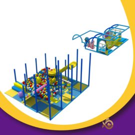 Small Naughty Castle Kids And Toddler 5*5M Small Playground Indoor Equipment Soft Play Playground For Sale