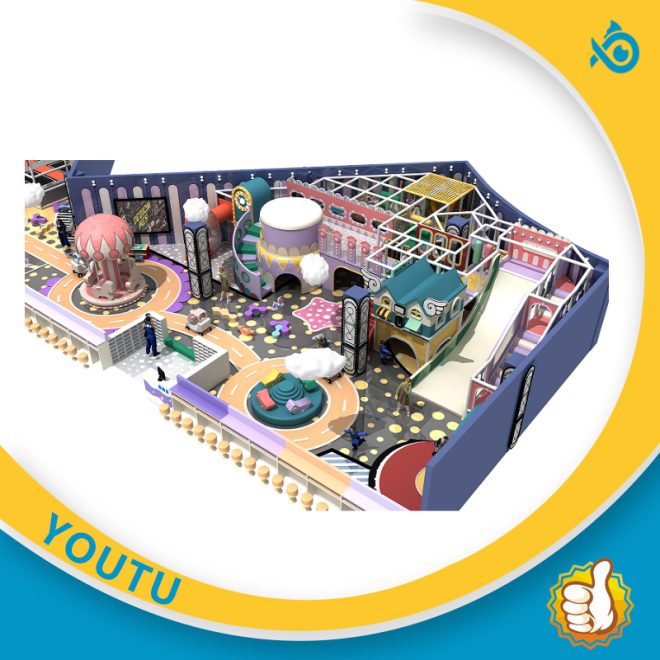 500 square meter children's playground trampoline naughty castle - Image 5