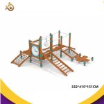 Kids Kindergarten Indoor Wooden Playground Sensory Fitness Equipment - immagine 5