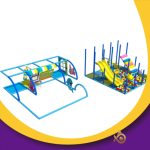 Blue Naughty Castle Kids And Toddler 5*5M Small Playground Indoor Equipment Soft Play Playground For Sale - Bild 6