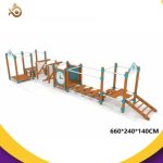Kids Kindergarten Indoor Wooden Playground Sensory Fitness Equipment - immagine 6