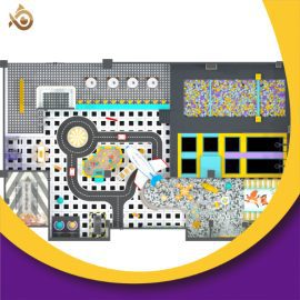 570mz Large Slide Ball Pool CartoonAnimals Style indoor Amusement Park lndoor